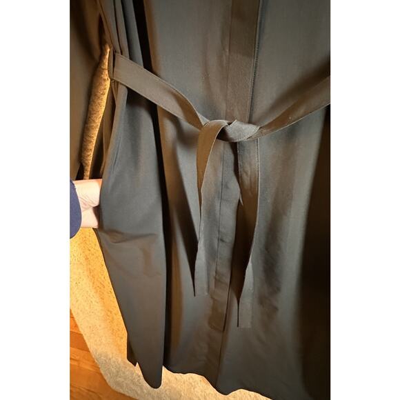 Athleta Urbanite Dress Sz M Black #846038 Travel Casual Comfort Work Momcore Tie - Picture 7 of 16